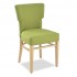 Irvina II Beechwood Mid Century Modern Commercial Hospitality Restaurant Indoor Custom Upholstered Dining Side Chair